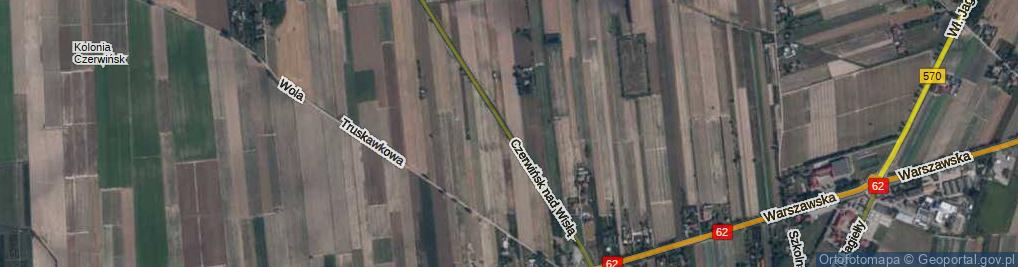 Zdjęcie satelitarne Czerwińsk nad Wisłą ul.